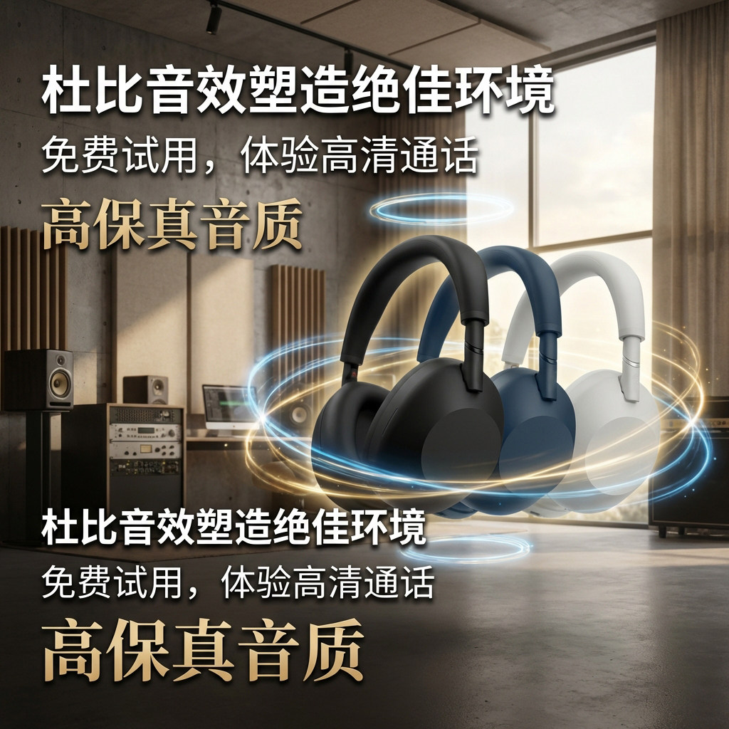 WH-1000XM6头戴式降噪无线蓝牙耳机适用索尼sony华为苹果手机兼容 3