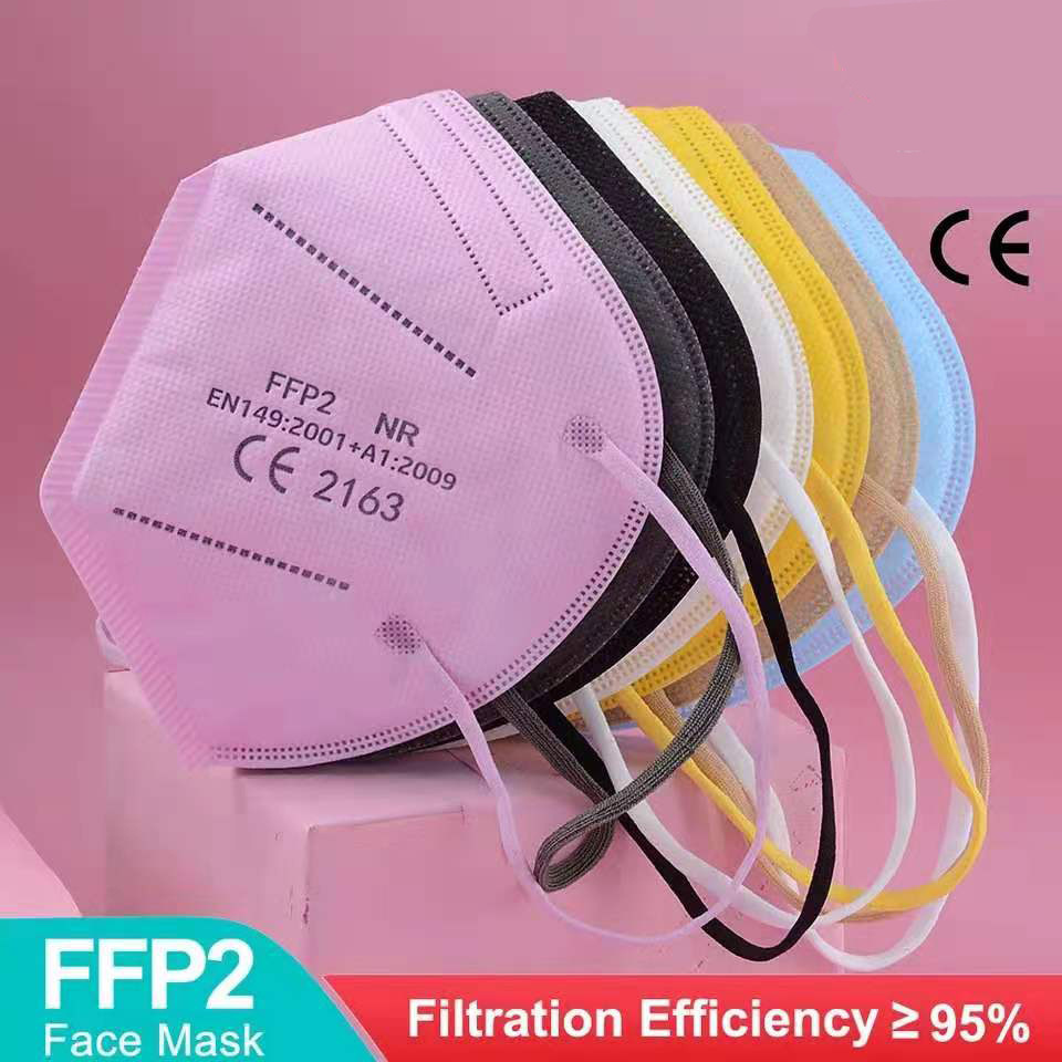 FFP2 mask color 3D stereoscopic adult population disposable European mark CE certified five floors mouth ear cover outlet special-Taobao