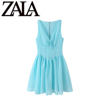 ZA new women's clothing LA fashion European and American style foreign trade temperament versatile sexy hot girl hollow mesh tutu skirt