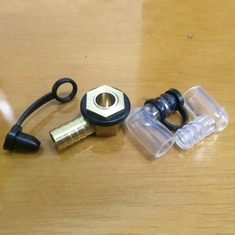 Tea tray drain copper connector leakage tap pure copper elbow tea table water outlet drain pipe Kung fu tea with spare parts