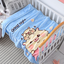Baby children baby blanket double layer thick winter coral velvet newborn baby cover blanket quilt clearance