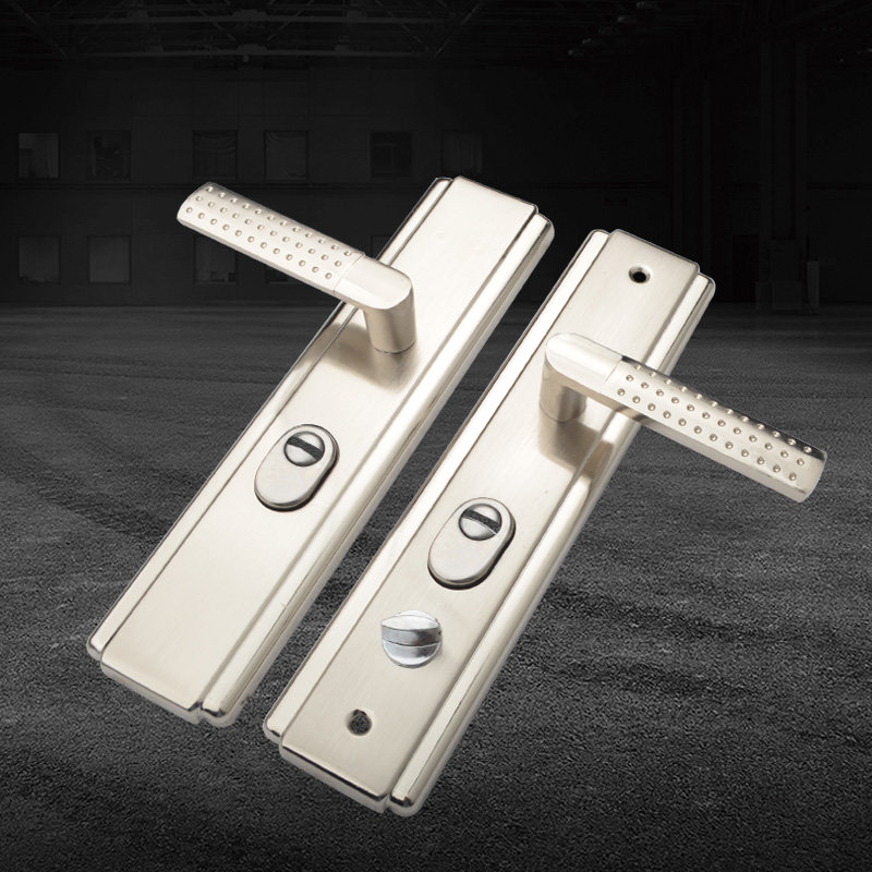 Anti-theft door handle stainless steel panel old-fashioned household handle solid handle door door universal handle