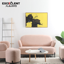 Eisen Langte fabric sofa small apartment Nordic living room bedroom study apartment net red double single sofa chair