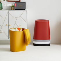 Plastic stools Home Thickening Nets Red High Stool stackable short stool Living room Changing Shoes Round Stool Containing rubber stool small bench