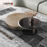 Eisenlande итальянский светлый роскошный журнальный столик круглый гостиная дома маленькая квартира из нержавеющей стали новый журнальный столик из закаленного стекла