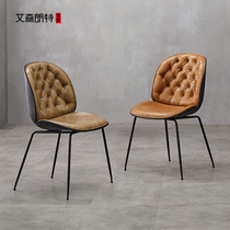 Beetle Chair Nordic Dining Chair Home Light Lavish Retro Industrial Wind Back Bench Hotel Restaurant Iron Art Dining Table And Chairs