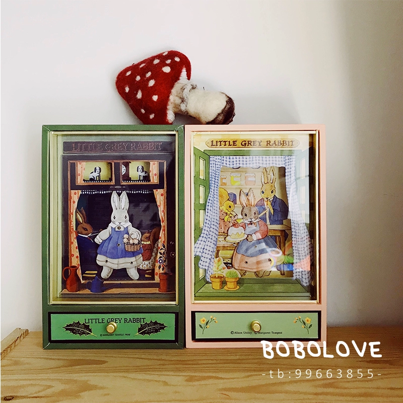 Retro Vintage Peter Rabbit ~ đặc biệt dễ thương thỏ nhảy múa âm nhạc hộp nhạc bé đồ chơi âm nhạc - Đồ chơi âm nhạc / nhạc cụ Chirldren