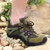 2021 new summer outdoor shoes breathable mountaineering shoes men's summer lovers net low-top leather hiking shoes men's shoes