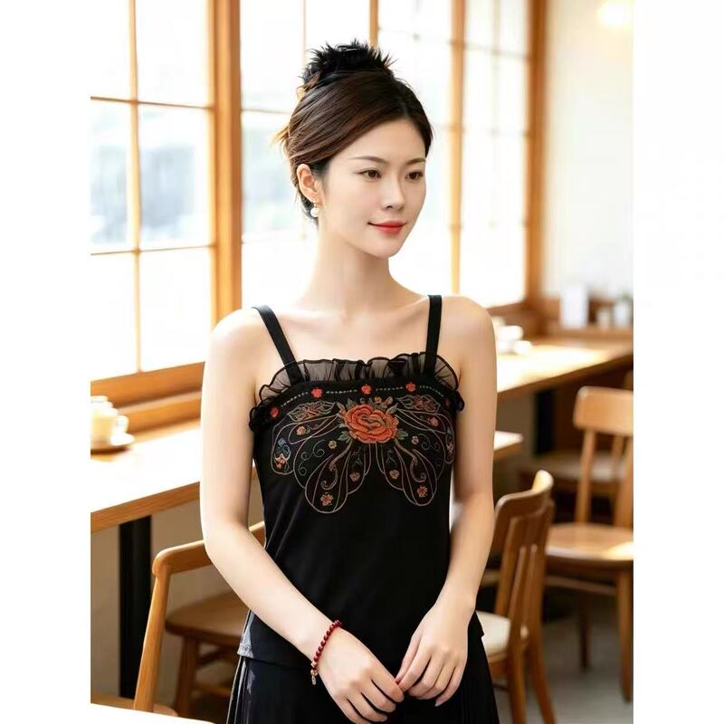19 Ethnic Style Chinese Traditional Embroidery Summer Vintage New Embroidered Women's Tank Top 19 Ethnic Style Chinese Traditional Embroidery Summer Vintage New Embroidered Women's Tank Top