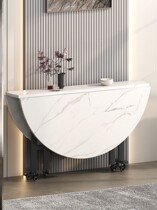 Folding table Home folding table Small family type Multi-function table Round idea Mobile Living room Greater round table 26