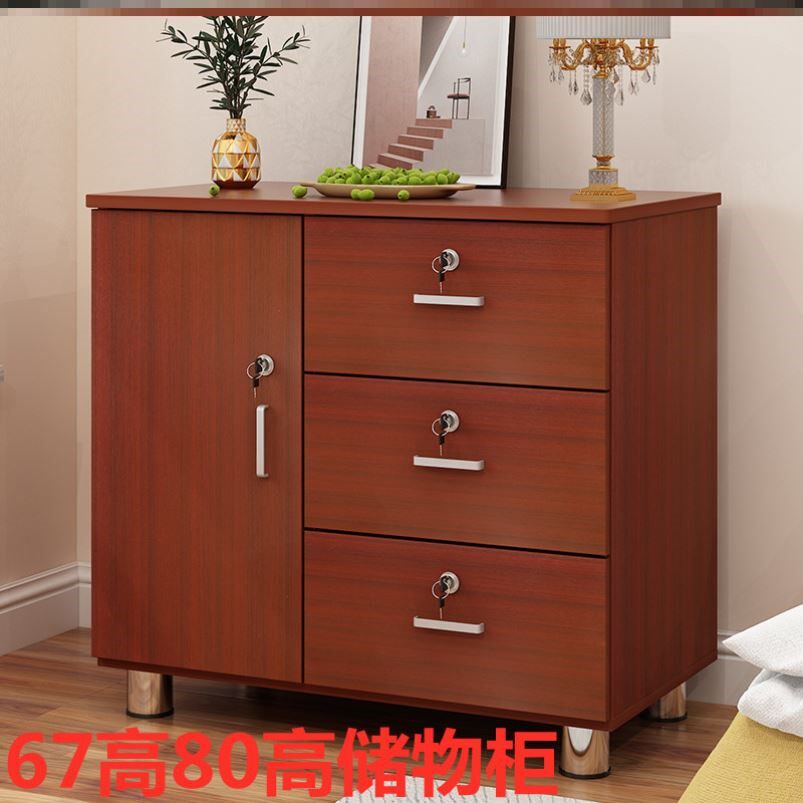 Bedside table modern minimalist home bedroom bedside cabinet multi-functional file storage activity storage small cabinet 2022