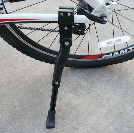 Bicycle foot support mountain bike side support bicycle rear support bracket aluminum alloy adjustable length