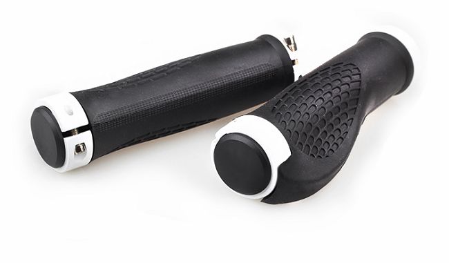 The bike flat takes the cover of the mountaineering car holding the bilateral lock to the dead rubber handle sleeve non-slip meat ball to make the cover fitting