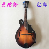 Mandolin100美式曼陀铃缺角日式八弦琴曼陀林F型吉他8线藏族乐器