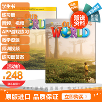 National Geographic Childrens English Textbook Our World Level 4 Student book Exercise Book with account APP