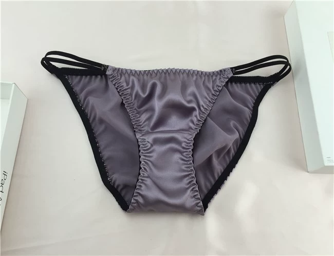 Siêu phổ biến thời trang sexy dâu tằm lụa quần lót nữ quần lót T quần sịp - G-string