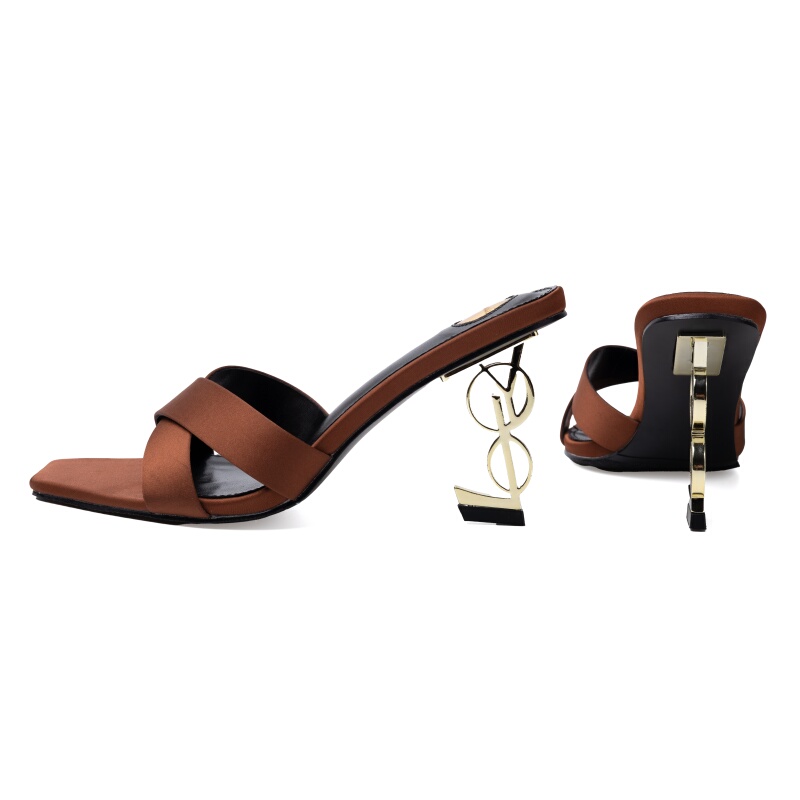 Bv Anncltb Elegant Square-Toe Open-Toe High-Heeled Sandals with Cross Straps and Lettering, Satin Sexy Women's Shoes Bv Anncltb Elegant Square-Toe Open-Toe High-Heeled Sandals with Cross Straps and Lettering, Satin Sexy Women's Shoes