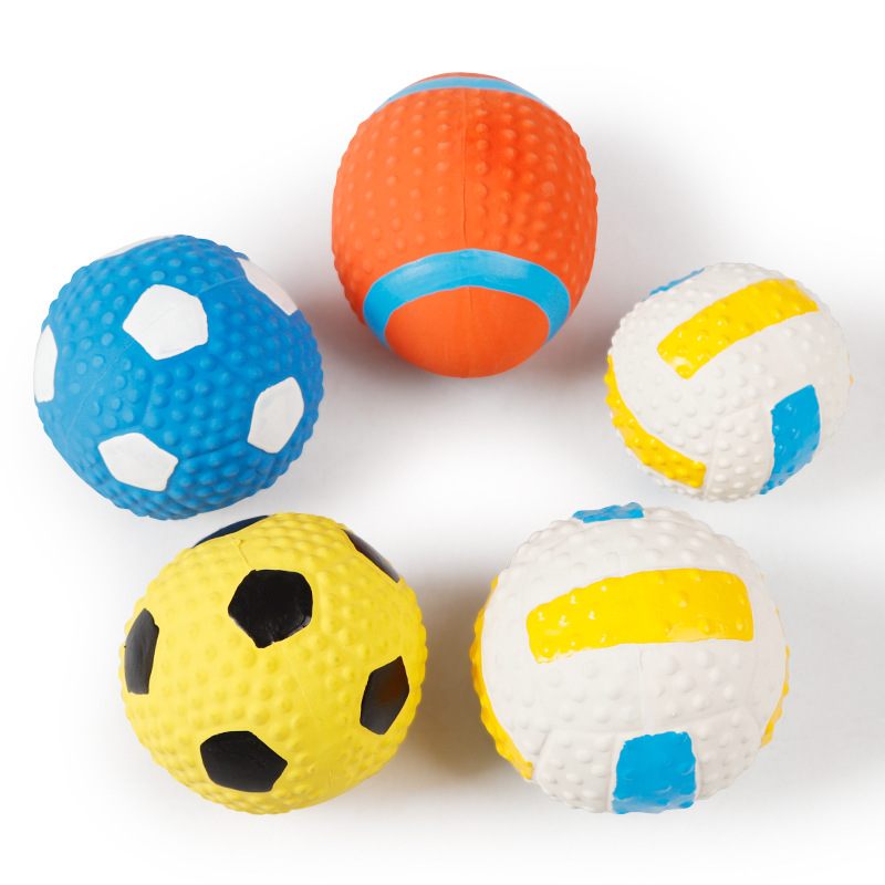 Sheng Pet Sports Ball Type Pet Latex Ball Training Dog Playing Ledog Toy Vocal Pet Dog Toy Ball