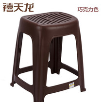 Xitianlong plastic garden stool Round household bench Childrens low Dengzi dining table stool Simple adult thickened high stool