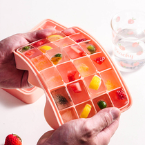 Leakage silicone ice cube mold ice cube ice box with lid refrigerator frozen ice artifact ice ice hockey ice frozen device