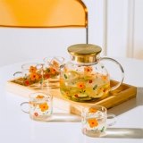 Стеклянный комплект, ароматизированный чай, фруктовый чай, вместительный и большой заварочный чайник