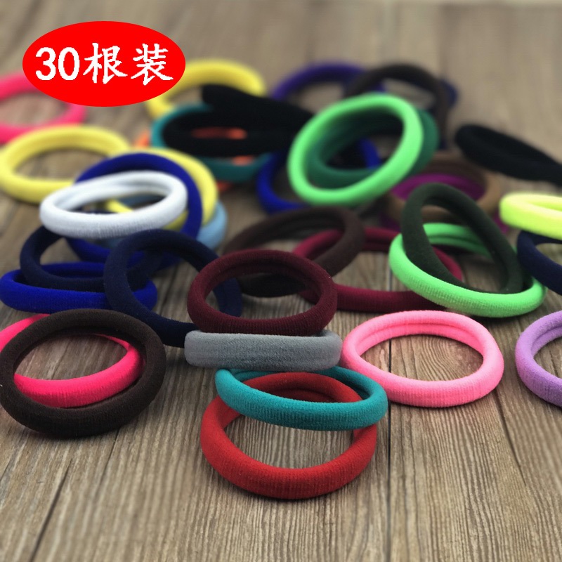 South Korea Hair Accessories No Seams High Elastic Hair Ring Durable Zal Hair Rope Mattail Hair Ring No Injury A Simple Rubber Band