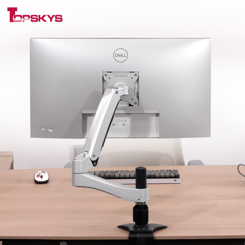 TOPSKYS ATC20 display bracket desktop clip-type double-section arm vertical screen rotatable adjustable computer frame