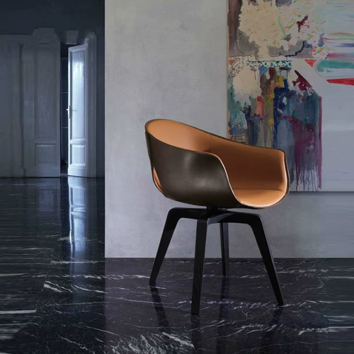 Стеклянный крутящийся стульчик для кормления с перфорацией для отдыха, дизайнерская мебель