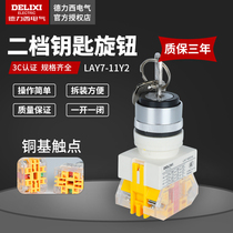 Delixi control button LAY7-11Y 2 one open one close two keys PBC Y090 LAY37