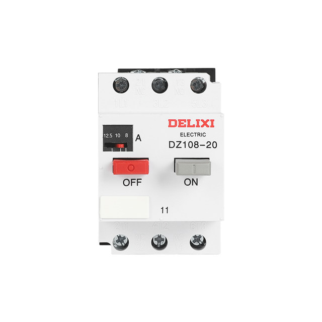 Delixi 10A Motor Dz108-20 2.5A3.2A4A5A6.3A 8A12.5A20A Circuit Breaker 3Ve1