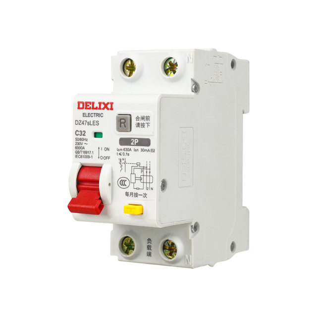 Delixi Dz47Sles Leakage Protector 2P Household 220V Leakage Circuit Breaker Air Switch Small Size 63