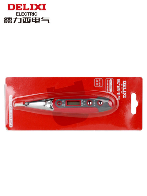 Delixi Sensor Test Pen Non-Contact Household Circuit Detection Electrician Digital Display High-Precision Test Pen
