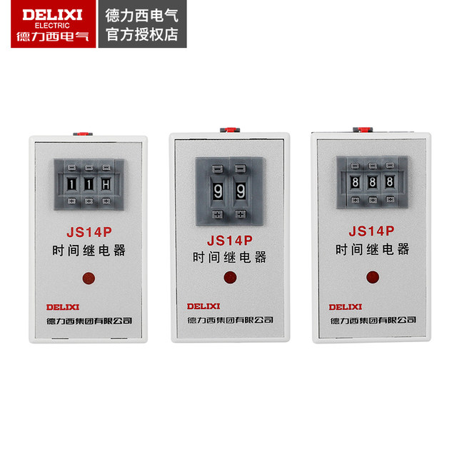 Delixi Time Relay Js14P 9.9S 99S 999S 99m 99H 999 Hours Minute Seconds