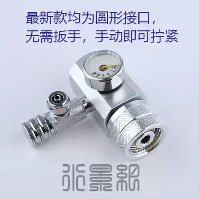 Mu Fan pressure reducing valve new small single meter large double meter solenoid valve carbon dioxide cylinder water grass cylinder bubble