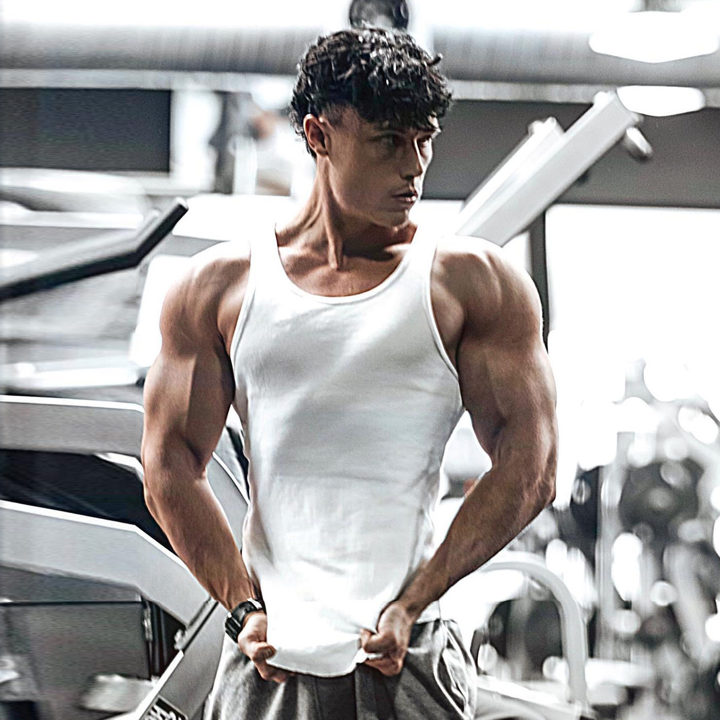 Спортивный летний жилет для спортзала, белая футболка для тренировок без рукавов, в американском стиле 