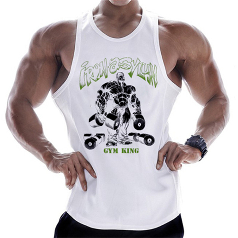 Мужская майка для спортзала, модная хлопковая эластичная футболка без рукавов, оверсайз 