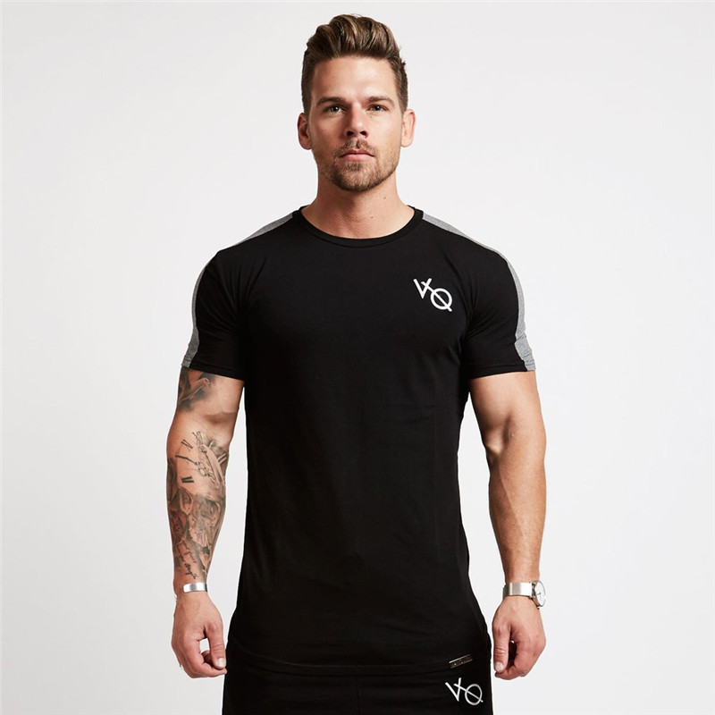2019 mới thể thao tay ngắn nam áo thun thể dục cơ bắp anh em áo cổ tròn cotton chạy Slim căng thủy triều áo thun lạnh nam adidas