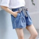 Quần short denim nữ 2019 mới mặc hoang dã mùa hè hoang dã trẻ em lớn phiên bản Hàn Quốc 12-15 tuổi thủy triều 6 - Quần jean