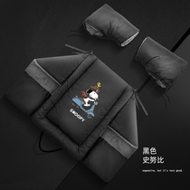 Windshield is thickened in winter and thickened electric motorcycle double-sided waterproof and cold-proof windshield split cycling equipment