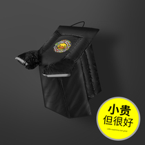 Electric motorcycle windshield is added in winter with velvet thickened windshield battery tram female waterproof rainproof cold and warm