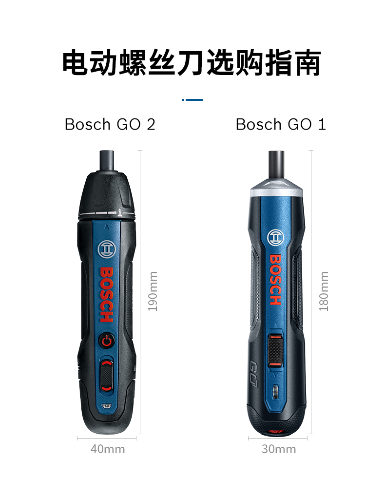 博世 Bosch Go 2代 充电式电动螺丝刀 含33件批头组件 图16