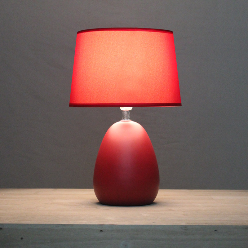 Macaron table lamp bedroom Nordic ins red maiden heart warm romantic wedding long light gift bedside lamp