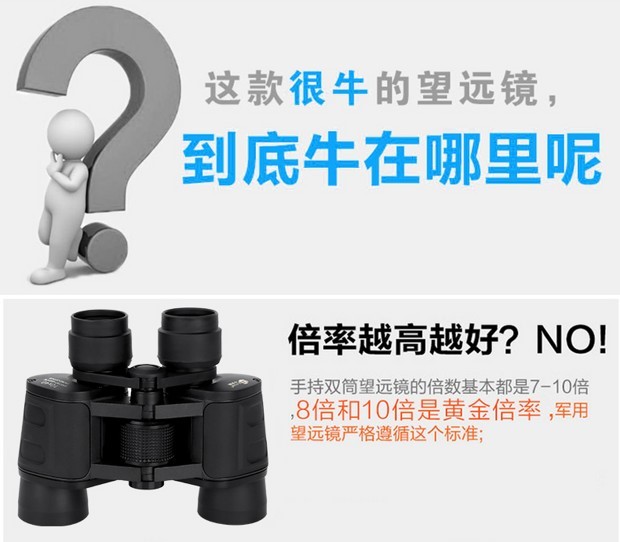 Ống nhòm độ nét cao ánh sáng ban đêm tầm nhìn không hồng ngoại điện thoại di động buổi hòa nhạc săn bắn ngoài trời - Kính viễn vọng / Kính / Kính ngoài trời kính thiên văn giá rẻ