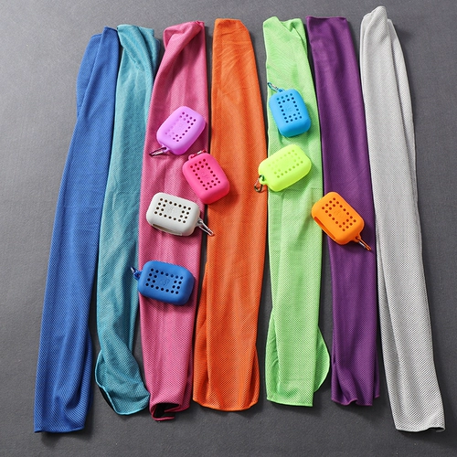 Чисто бег!Охладить за 30 секунд, видео -тест -сенсационный спортивный полотенце с холодным ощущением