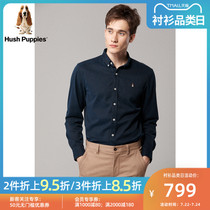 Hush Puppies Mens autumn and winter new cotton casual long-sleeved shirt) PA-29702D