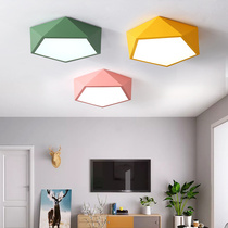  LED ceiling lamp Living room Macaron bedroom lamp Simple modern warm romantic room lamp Creative Nordic lamps