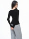 2025 Korean Style U-Neck Long-Sleeve T-Shirt for Women, Spring, Autumn, and Winter, Sexy Tight-Fitting Low-Neck Exposed Collarbone Inner Layer Base Shirt Top