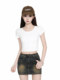Trendy Short Round-Neck Short-Sleeve T-Shirt for Women, 2025 Summer Korean Style, Versatile Top for Petite Figures