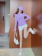 American-Style Spicy Girl Tight-Fitting Purple Long-Sleeve T-Shirt for Women, Super Stylish and Slimming Round-Neck Base Shirt for Autumn and Winter
