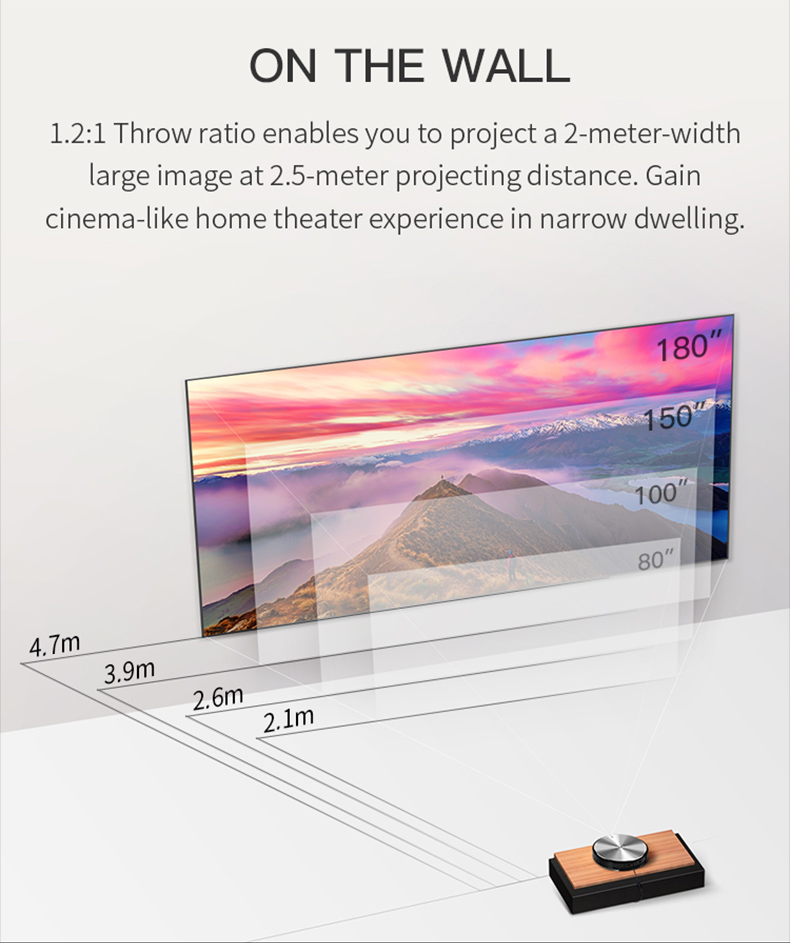 Nut Projector N7L Phiên bản ở nước ngoài Home HD 1080p Không dây wifi thông minh Không có màn hình TV 3D Rạp hát tại nhà